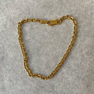 Elegant 14k bracket chain 7”